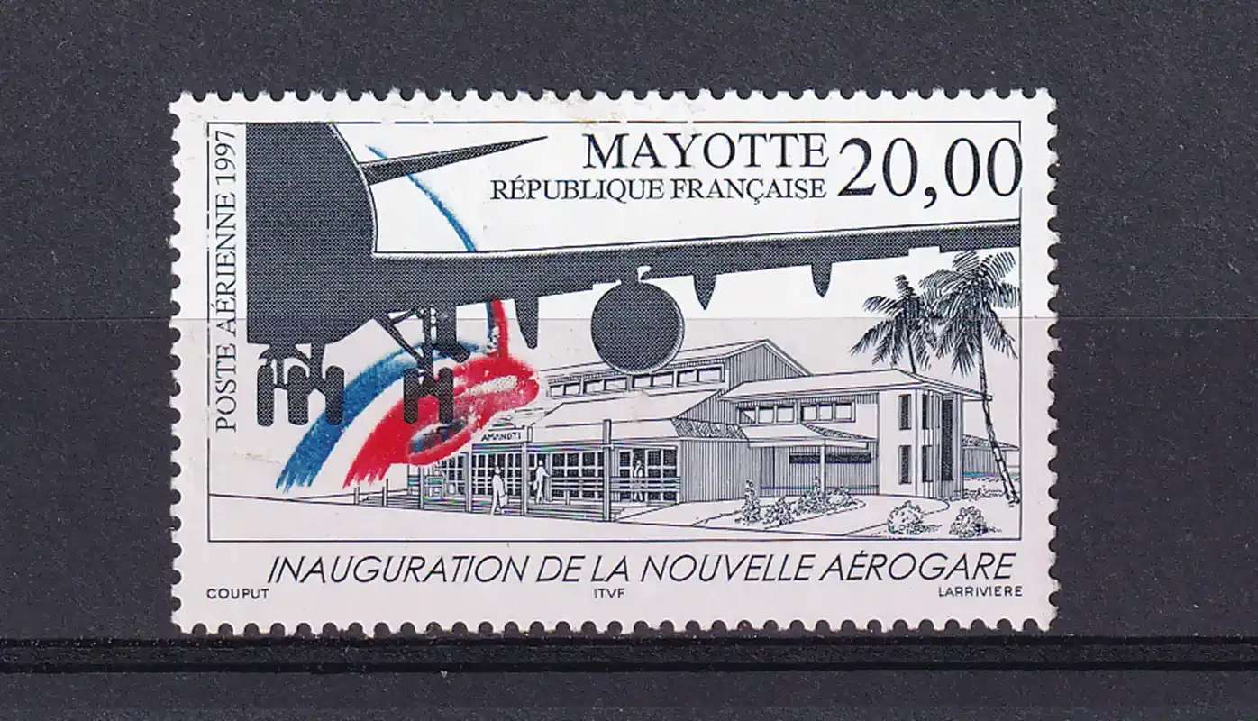 France (Mayotte) 1997 Airmail - Inauguration of the New Airport-MNH (**)