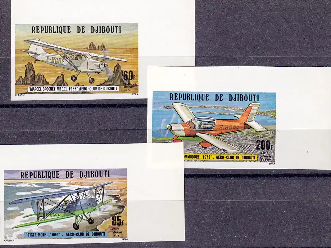 Djibouti 1978 Airmail - Djibouti Aero Club Proof/Imperf-MNH (**)