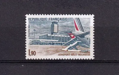 France 1982 Basel-Mulhouse Airport. Swiss Air-MNH (**) France 1982 Basel-Mulhouse Airport. Swiss Air-MNH (**)