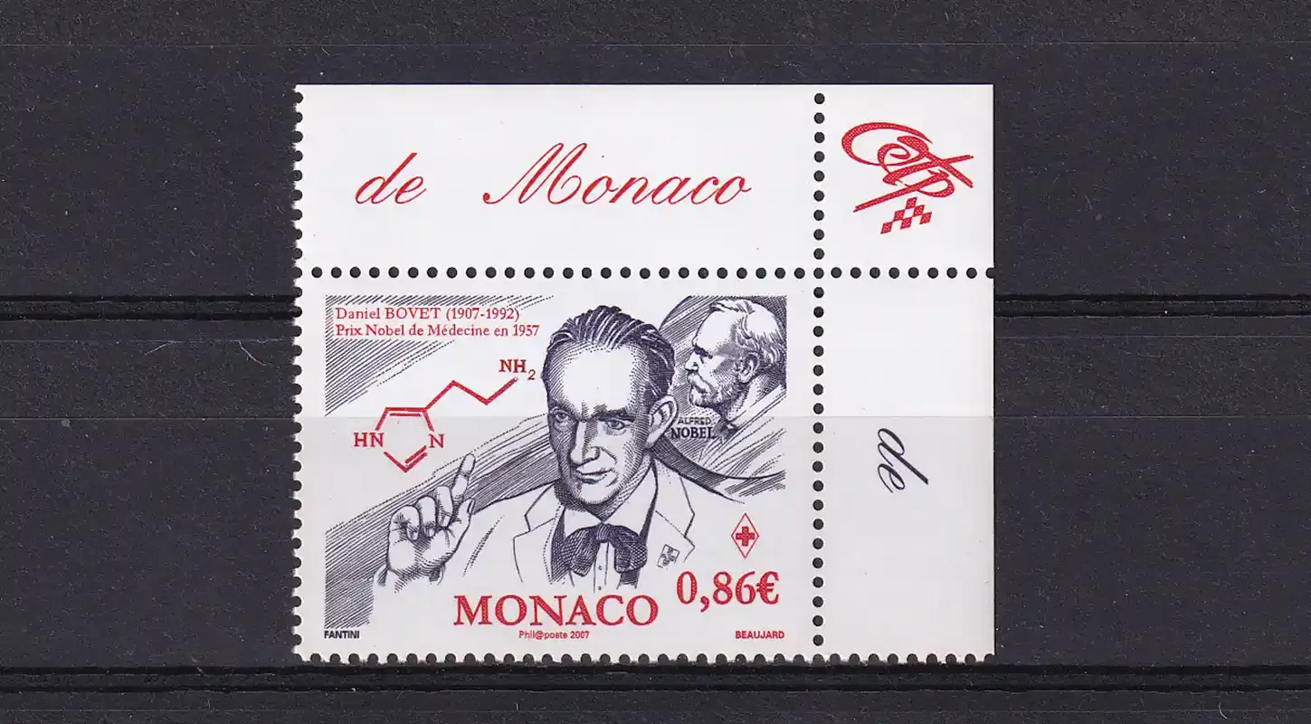 Monaco 2006 Red Cross - The 50th Anniv of the Awarding of the Nobel Prize to Daniel Bovet, 1907-1992-MNH(**)