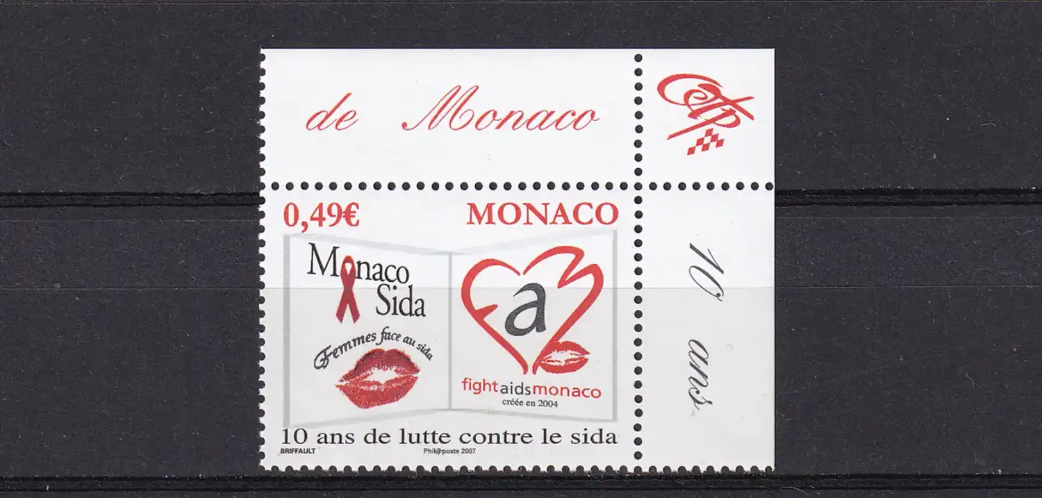 Monaco 2006 The 10th Anniv of the Fight Against AIDS-MNH(**)