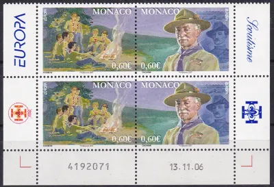 Monaco 2007 EUROPA Stamps - The 100th Anniversary of Scouting-MNH(**)