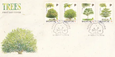 Singapore 1996 Trees, Flora. FDC Singapore 1996 Trees, Flora. FDC