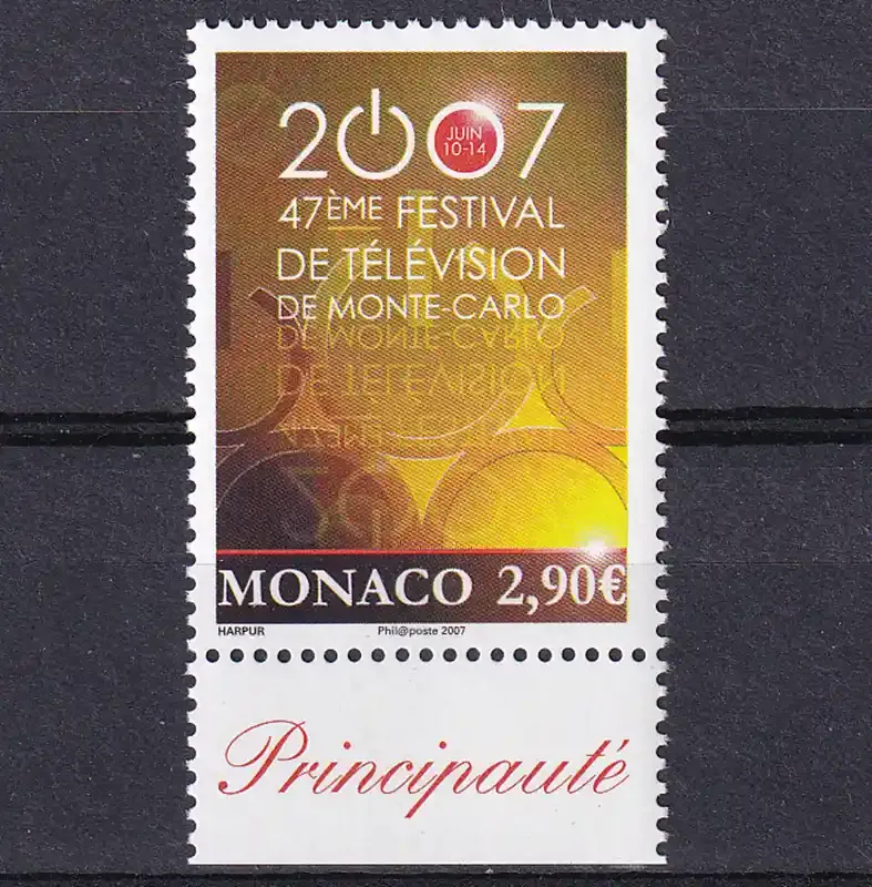 Monaco 2007 The 47th International Television Festival-MNH(**)