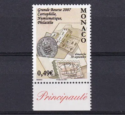 Monaco 2007 Postcards, Philately and Numismatics Market-MNH(**)