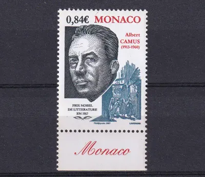 Monaco 2006 The 50th Anniv of the Awarding of the Nobel Prize to Albert Camus, 1913-1960-MNH(**)