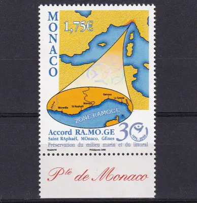 Monaco 2006 Prevention Against Marine Pollution - Saint Raphael, Monaco and Genoa-MNH(**)