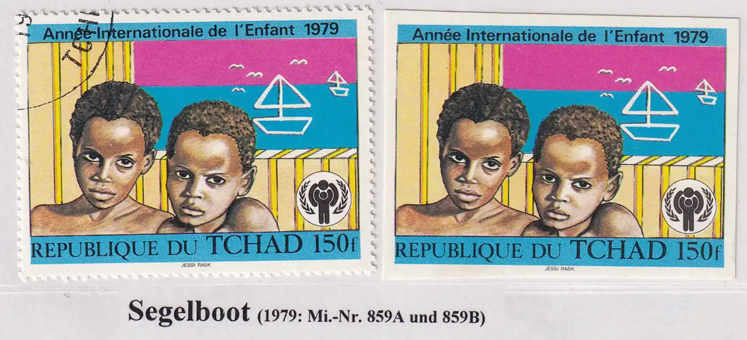 Chad 1979 Segelboot on stamp, ships, Imperf -MNH(**)
