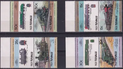 Tuvalu (Nui) 1984 Locomotives. MNH(**)