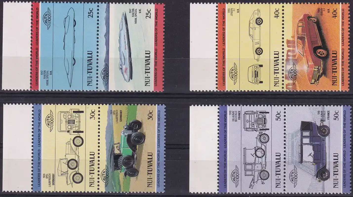 Tuvalu (Nui) 1985 Automobiles. MNH(**)