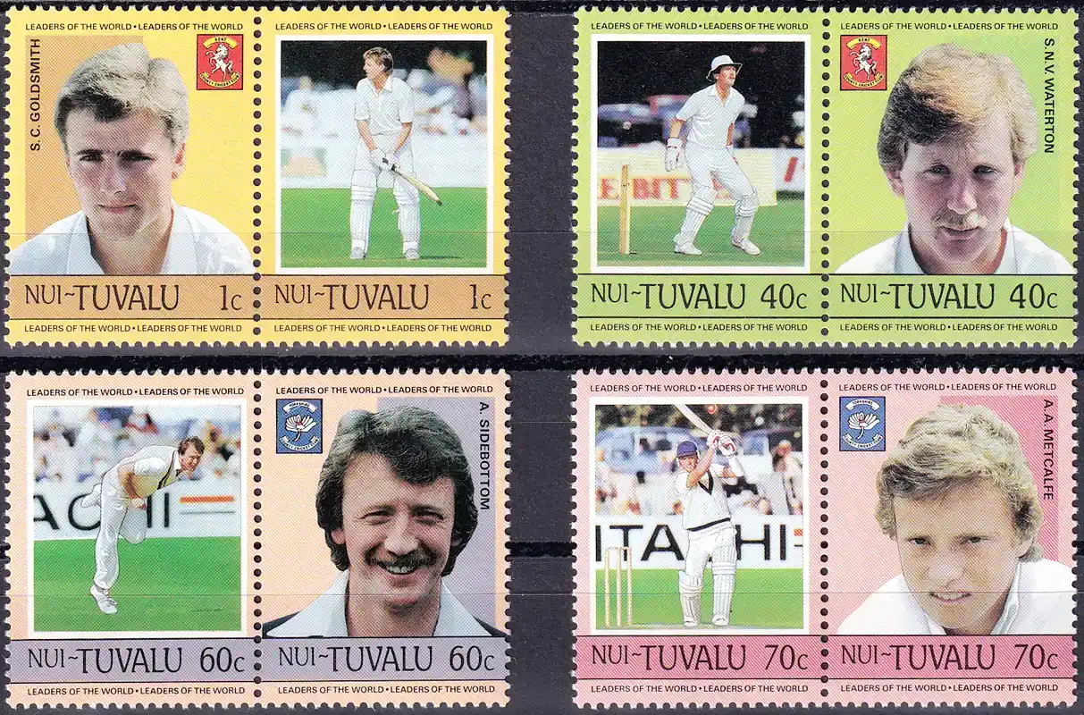 Tuvalu (Nui) 1985 Famous Cricket Players, Sport. MNH(**)
