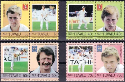 Tuvalu (Nui) 1985 Famous Cricket Players, Sport. MNH(**)