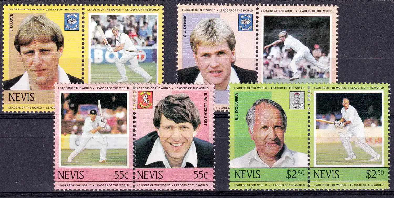 Nevis 1984 Leaders of the World - Cricketers, Sport #2. MNH (**)