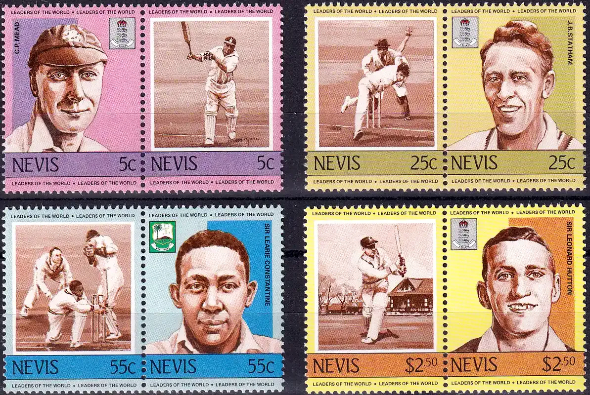 Nevis 1984 Leaders of the World - Cricketers, Sport. MNH (**)