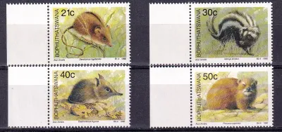 Bophuthatswana 1990 Small Mammals. MNH(**) Bophuthatswana 1990 Small Mammals. MNH(**)