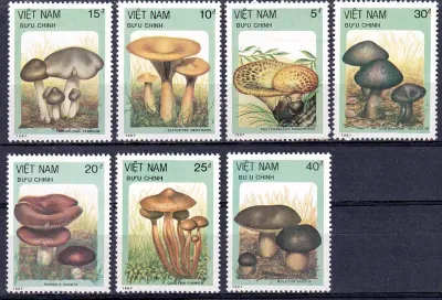 Vietnam 1987 Fungi, Mushrooms. MNH(**) Vietnam 1987 Fungi, Mushrooms. MNH(**)
