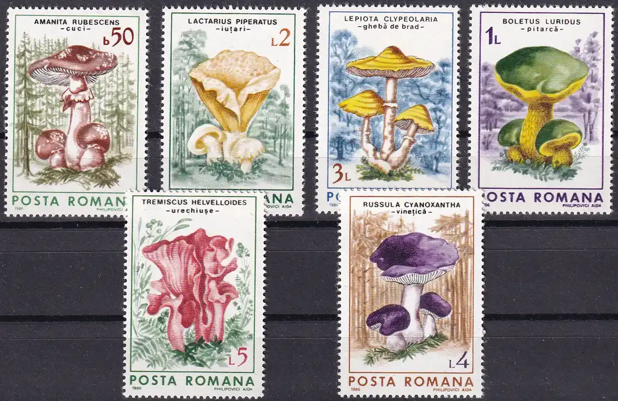 Romania 1986 Mushrooms. MNH(**)