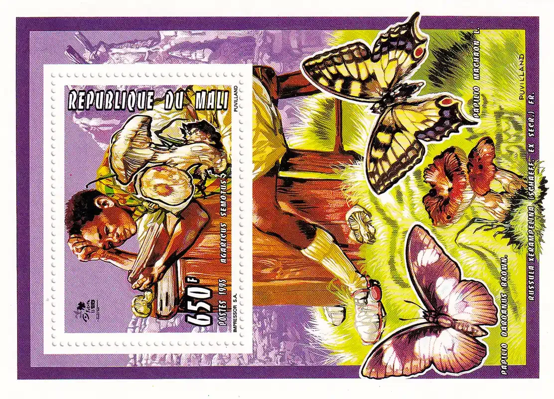 Mali 1995 Scout Jamboree, Butterflies (ss) #2. MNH(**)