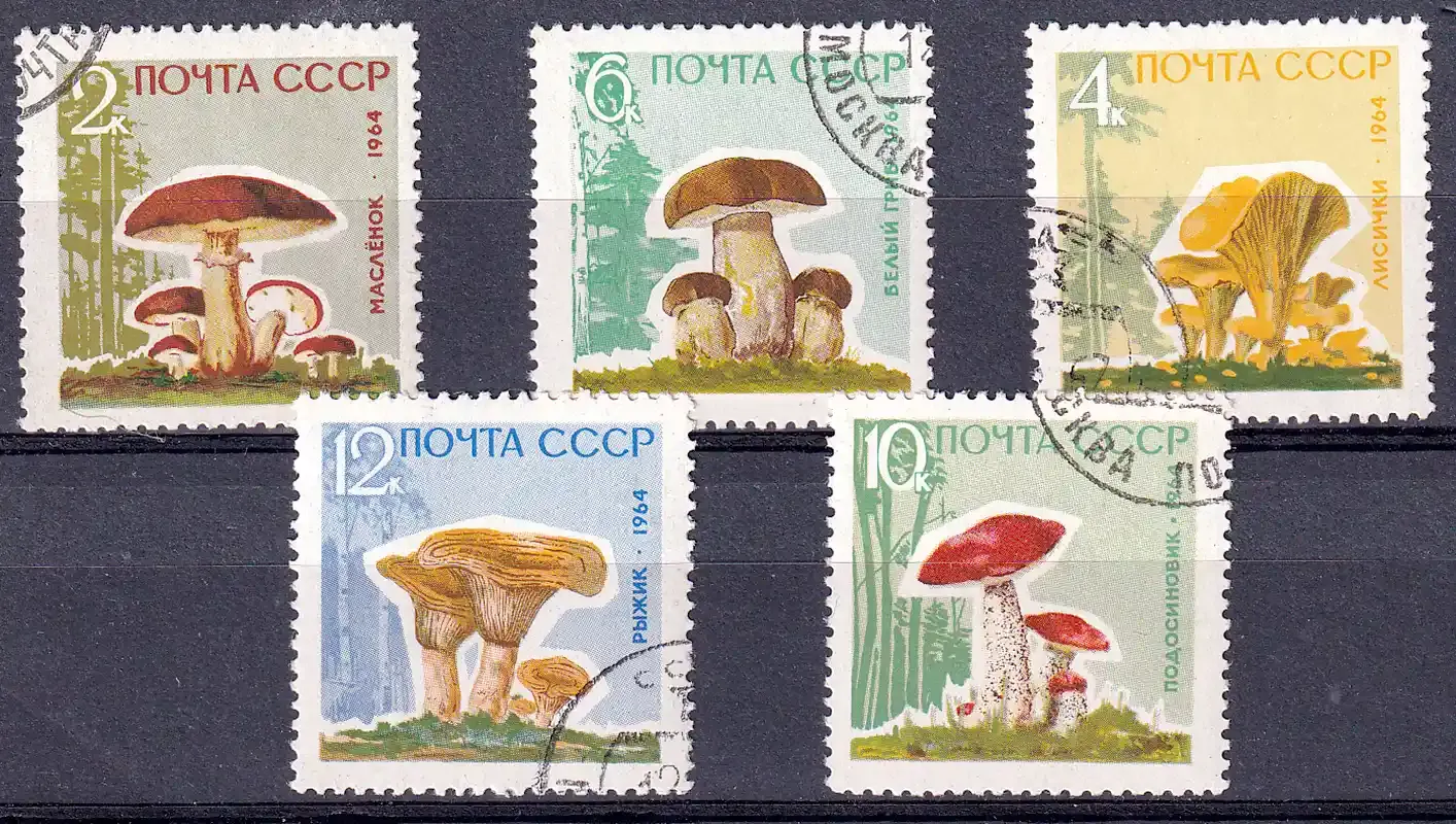 USSR Russia 1964 Mushrooms. CTO, NH(**)