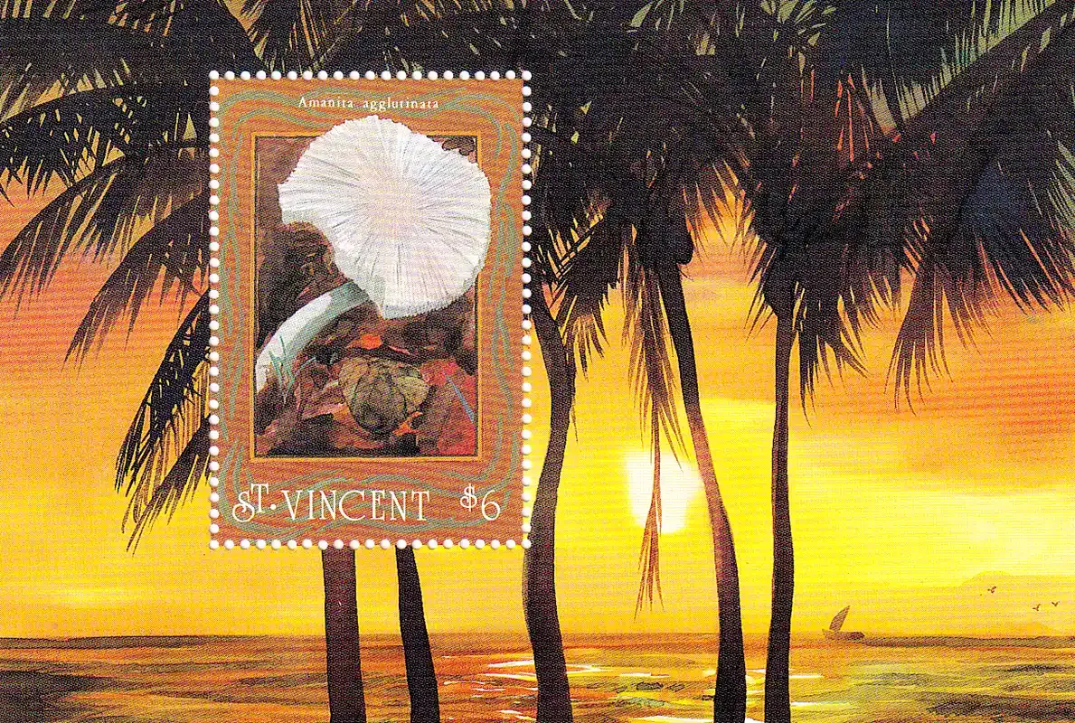 St. Vincent 1992 Fungi, Mushrooms. (SS) MNH(**)