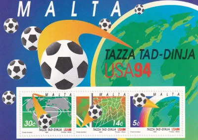 Malta 1994 Football World Cup - USA. MNH(**)