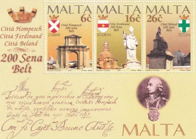 Malta 1997 Maltese City Anniversaries. MNH(**)