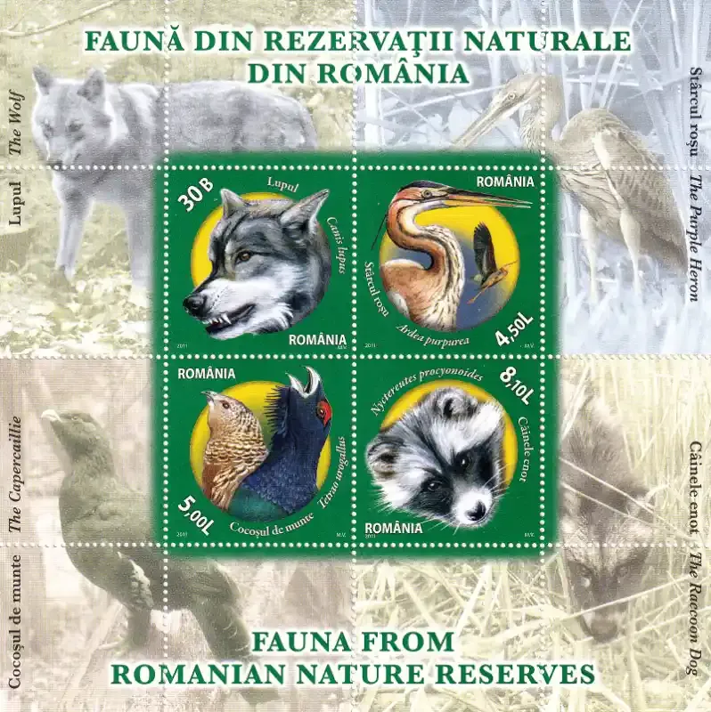 Romania 2011 Fauna from Romanian Nature Reserves. MNH(**)