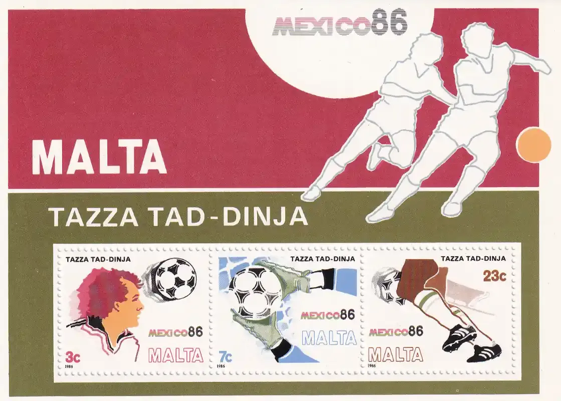 Malta 1986 Football World Cup - Mexico 1986. MNH(**)