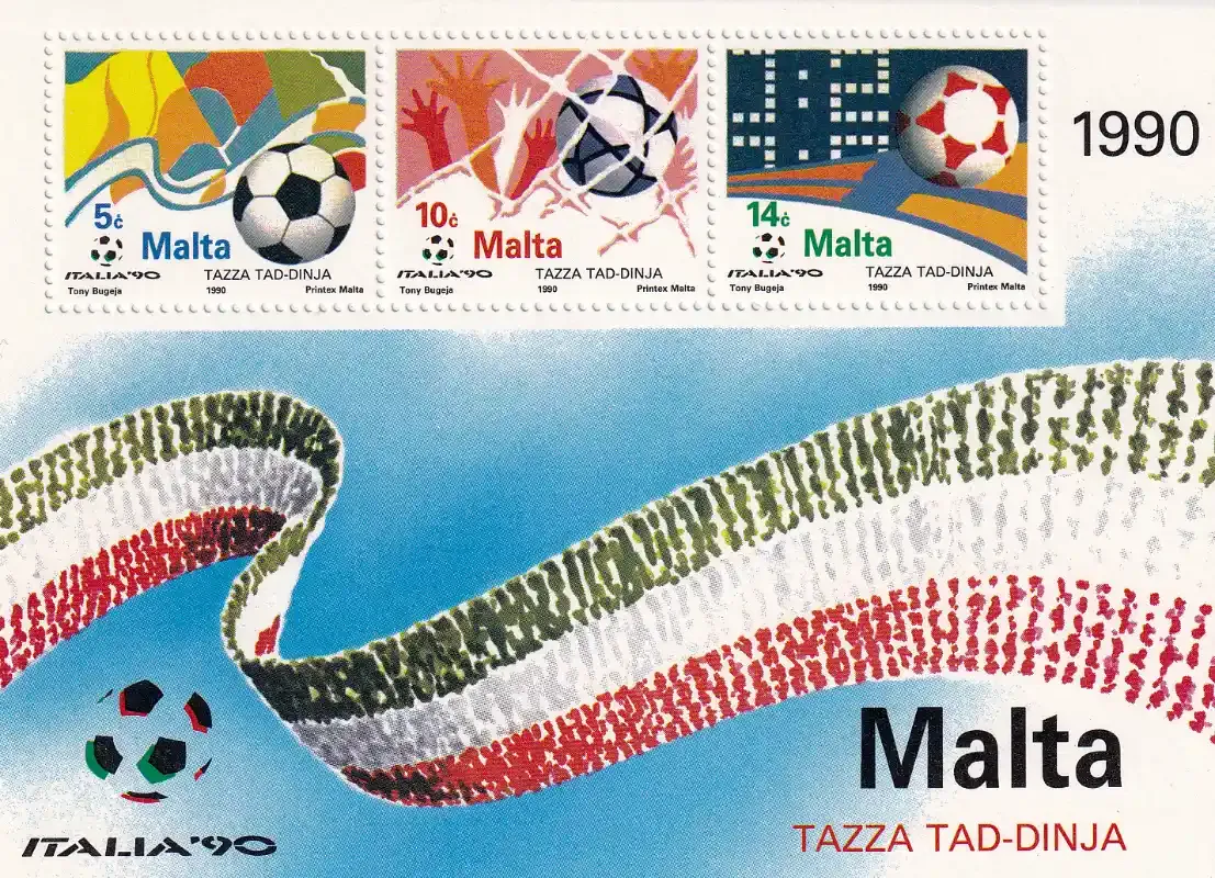 Malta 1990 Football World Cup - Italy. MNH(**)
