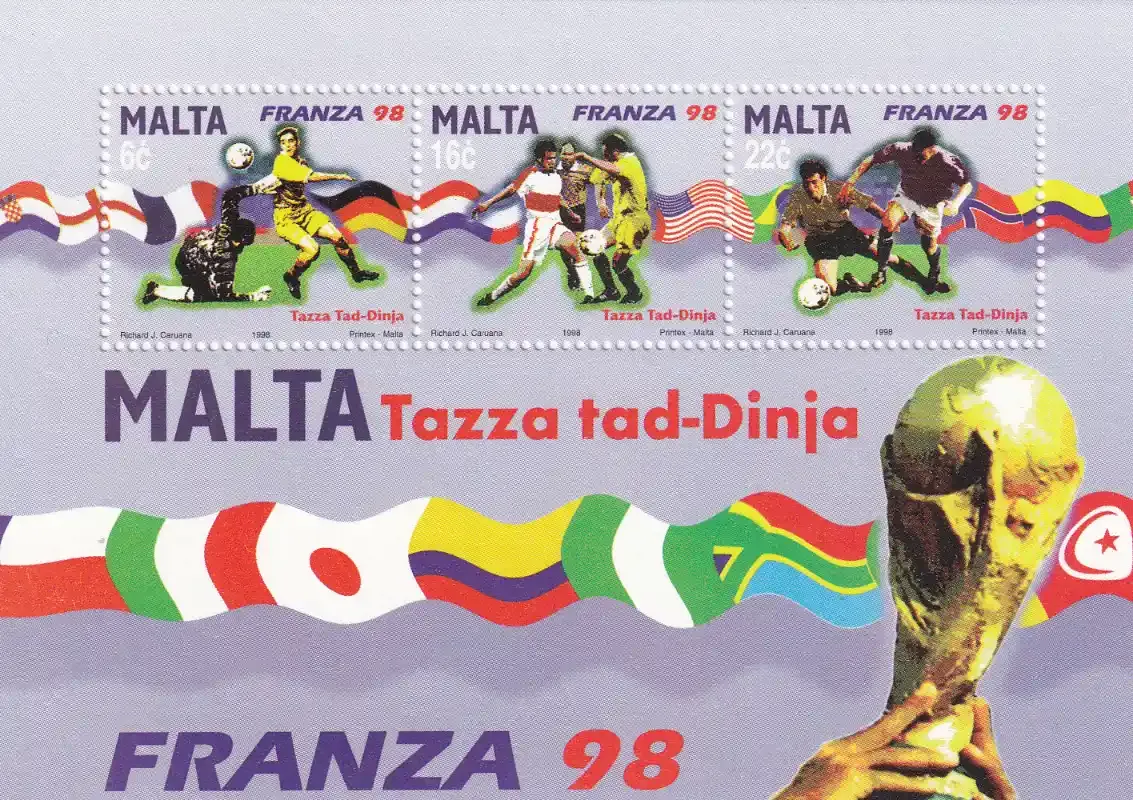 Malta 1998 Football World Cup - France. MNH(**)
