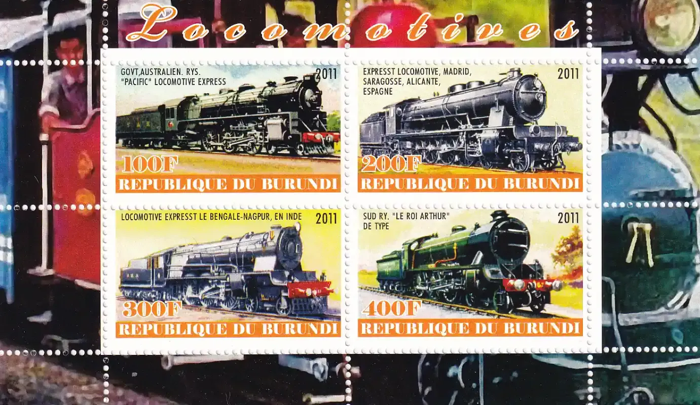Burundi 2011 Railway, Trains. MNH (**)