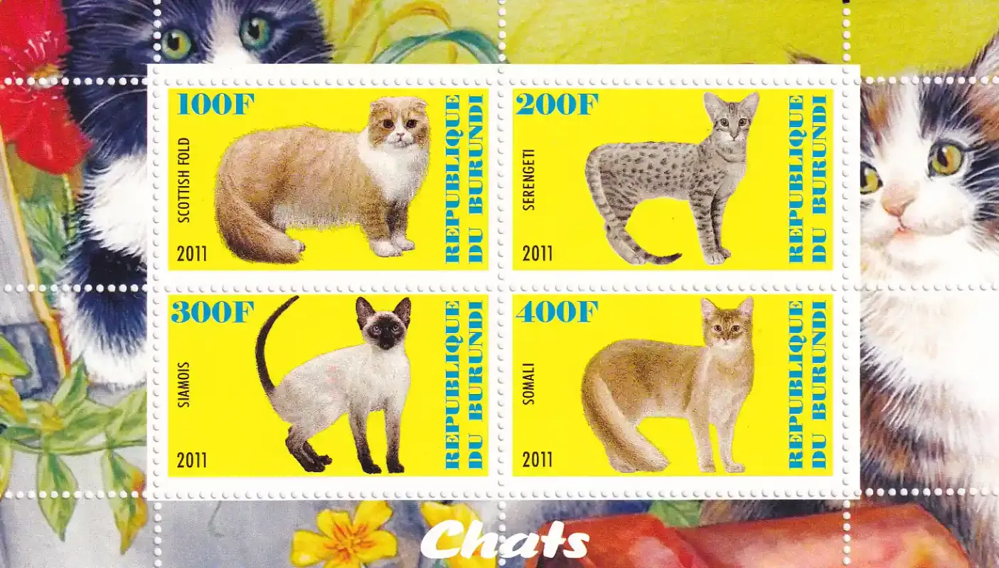 Burundi 2011 Cats. MNH (**)
