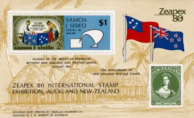 Samoa 1980 Stamp Exhibition "ZEAPEX '80" - Auckland, New Zealand. MNH(**)