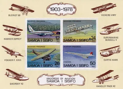 Samoa 1978 Aviation Progress, Airplanes. MNH(**)