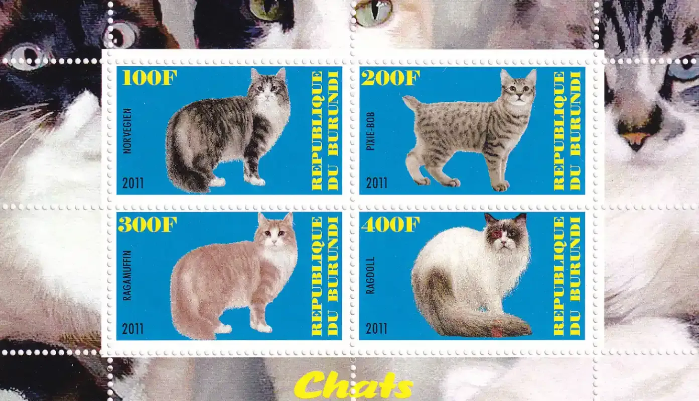 Burundi 2011 Cats. MNH (**)