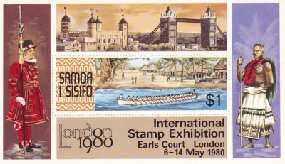 Samoa 1980 Stamp Exhibition "LONDON '80" - London, England. MNH(**)