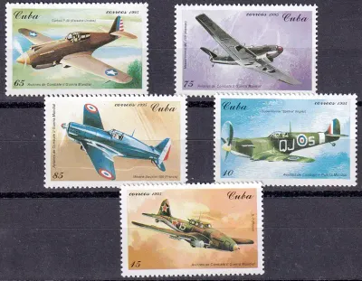 Cuba 1995 The 2nd World War Combat Planes, Aviation-MNH (**)