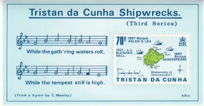Tristan da Cunha 1987 Shipwrecks #3. (ss). MNH(**)