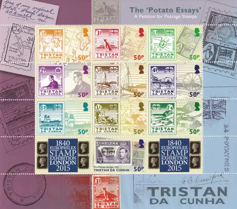 Tristan da Cunha 2015 Potato Essays - A Petition for Postage Stamps. MNH(**)