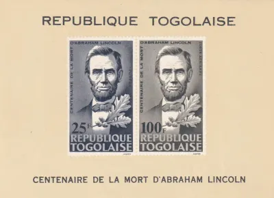 Togo 1965 The 100th Anniv of the Death of Abraham Lincoln (ss). MNH(**) Togo 1965 The 100th Anniv of the Death of Abraham Lincoln (ss). MNH(**)
