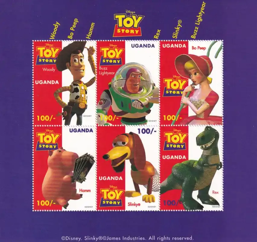Uganda 1997 Disney's "Toy Story" (Cartoon Film) (ss). MNH(**)