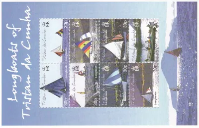 Tristan da Cunha 2001 Longboats (ss). MNH(**)