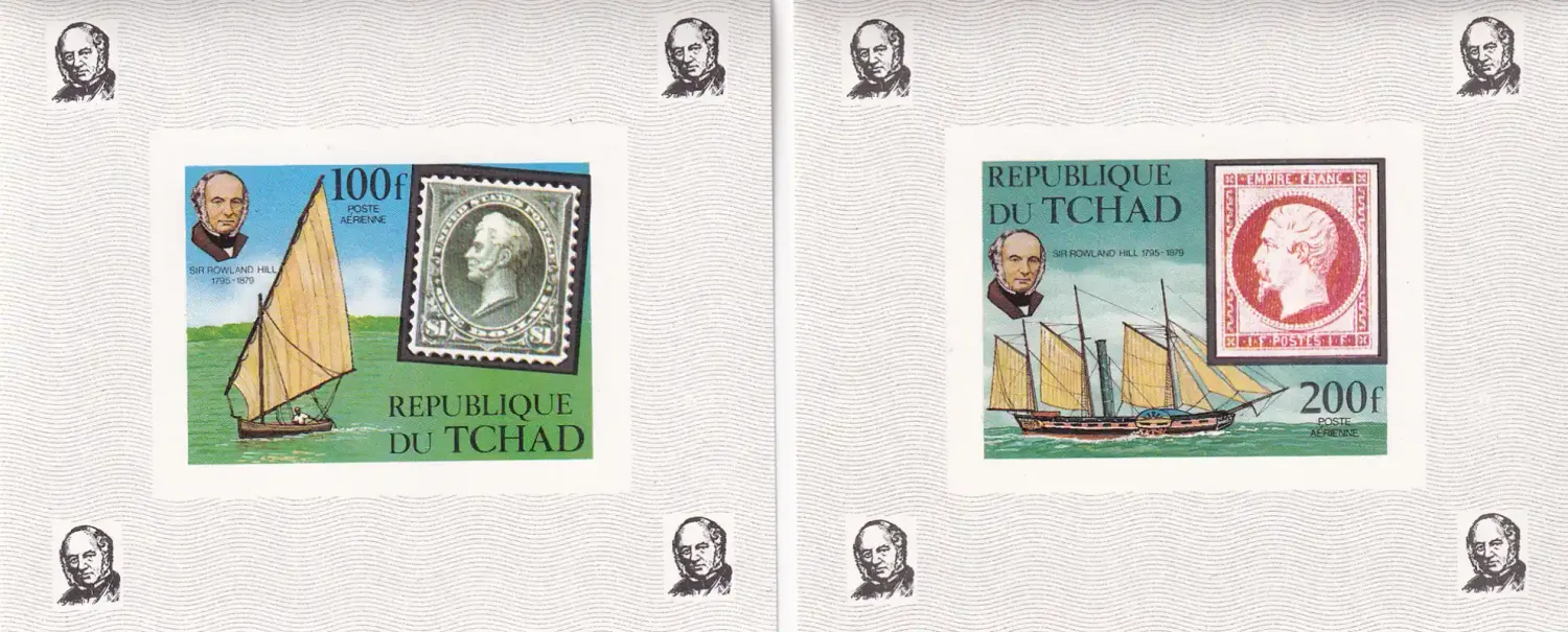 Chad 1979 Sir Rowland Hill "Imperf Souvenir Sheet". MNH(**)