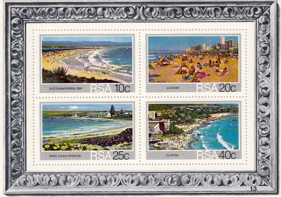 South Africa 1983 Tourism/Beaches (ss/4v)-MNH(**)