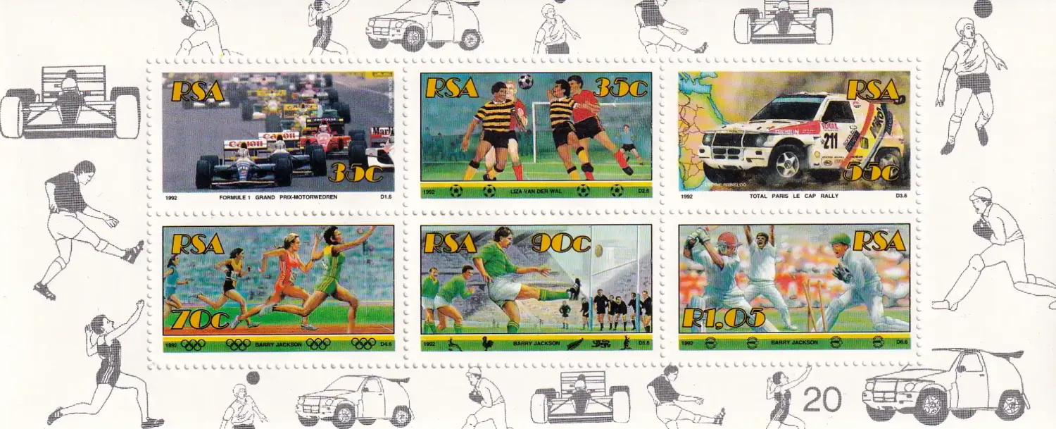 South Africa 1992 Sport (ss/6v)-MNH(**)