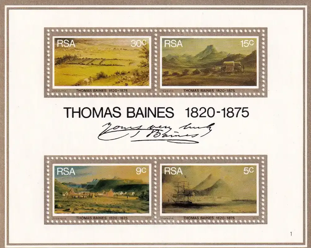 South Africa 1975 T. Baines/Paintings (ss/4v)-MNH(**)