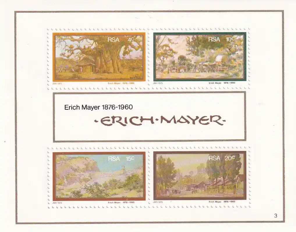 South Africa 1976 E.Mayer/Paintings (ss/4v)-MNH(**)