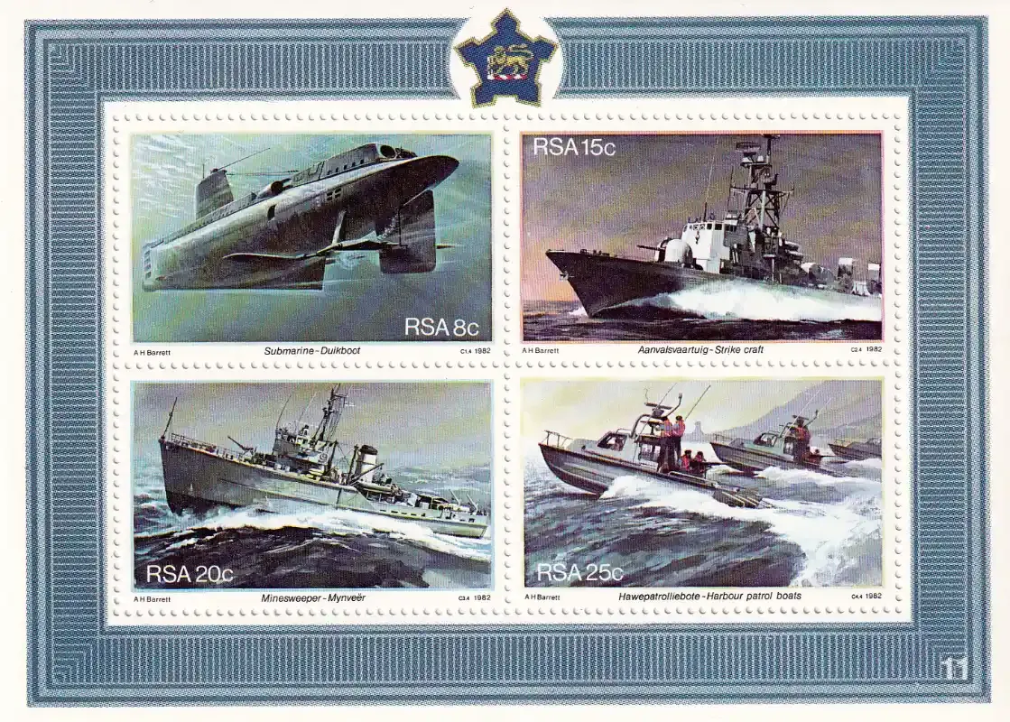 South Africa 1982 Simonstown Naval Base/Ships (ss/4v)-MNH(**)