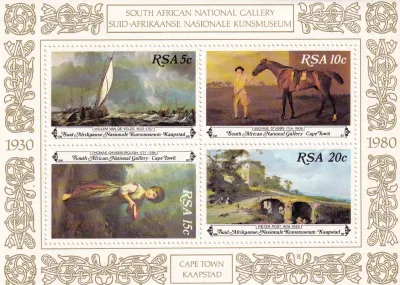 South Africa 1980 National Gallery/Paintings (ss/4v)-MNH(**) South Africa 1980 National Gallery/Paintings (ss/4v)-MNH(**)
