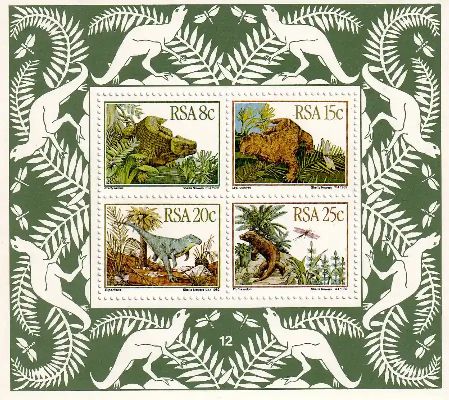 South Africa 1982 Karoo Fossils/Prehistoric Animals (ss/4v)-MNH(**)